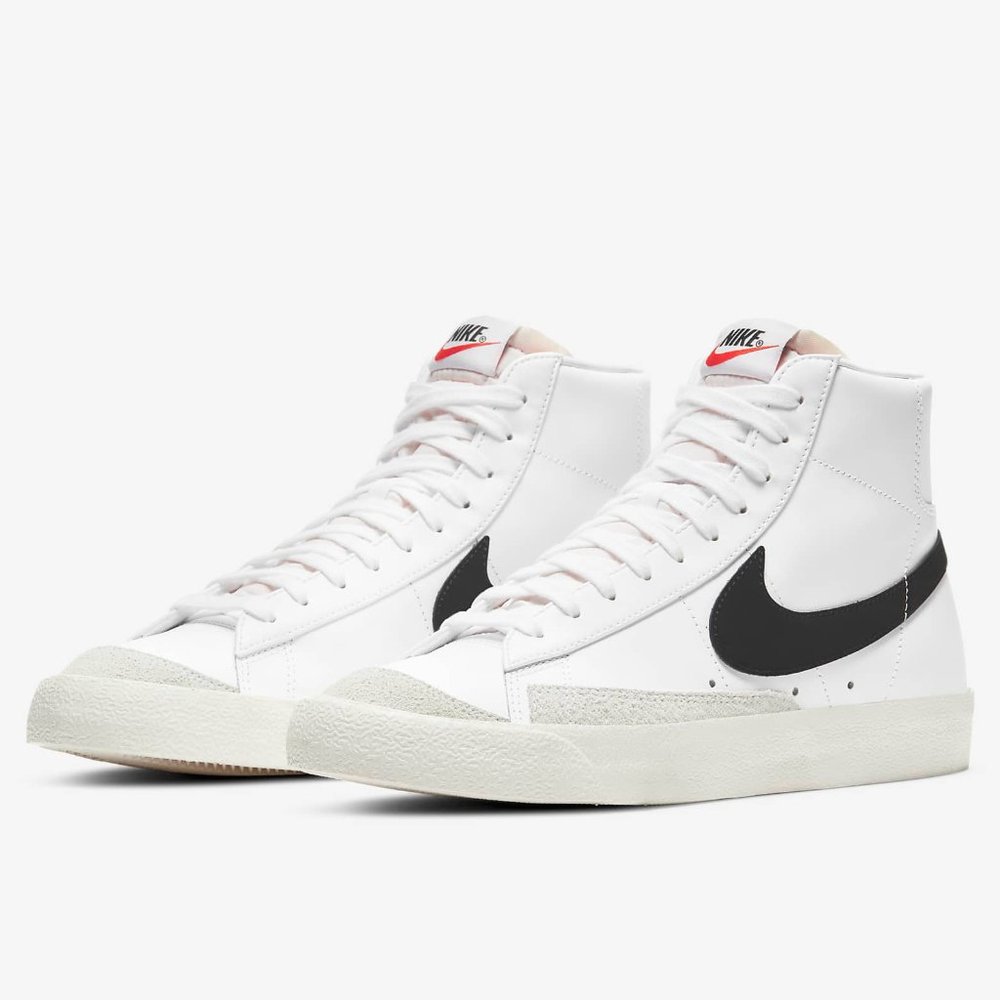 Nike White Black High-Top Sneakers